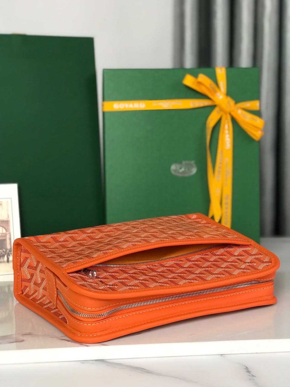 Orange Jouvence MM Toiletry Bag