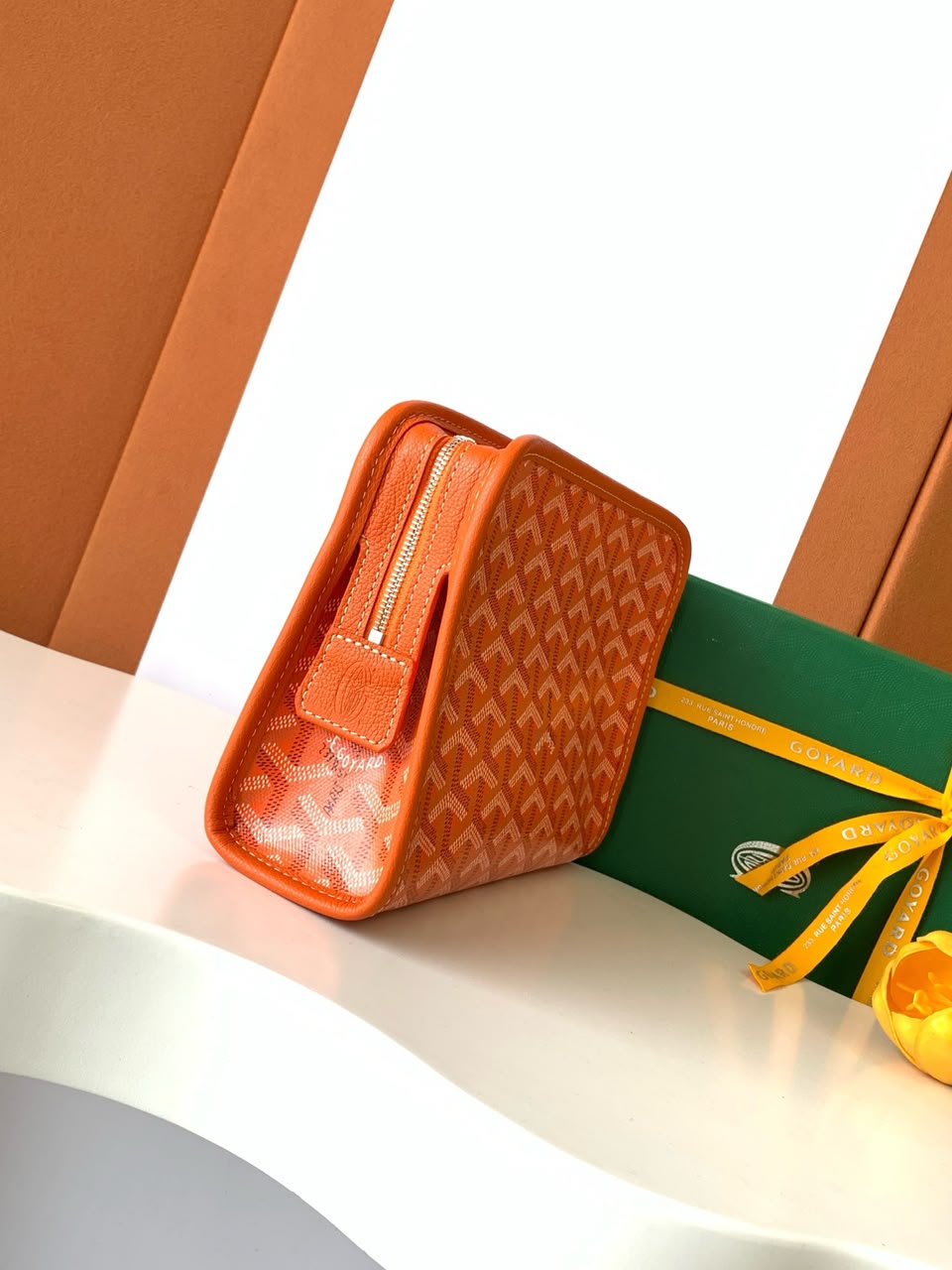 Orange Jouvence PM Toiletry Bag