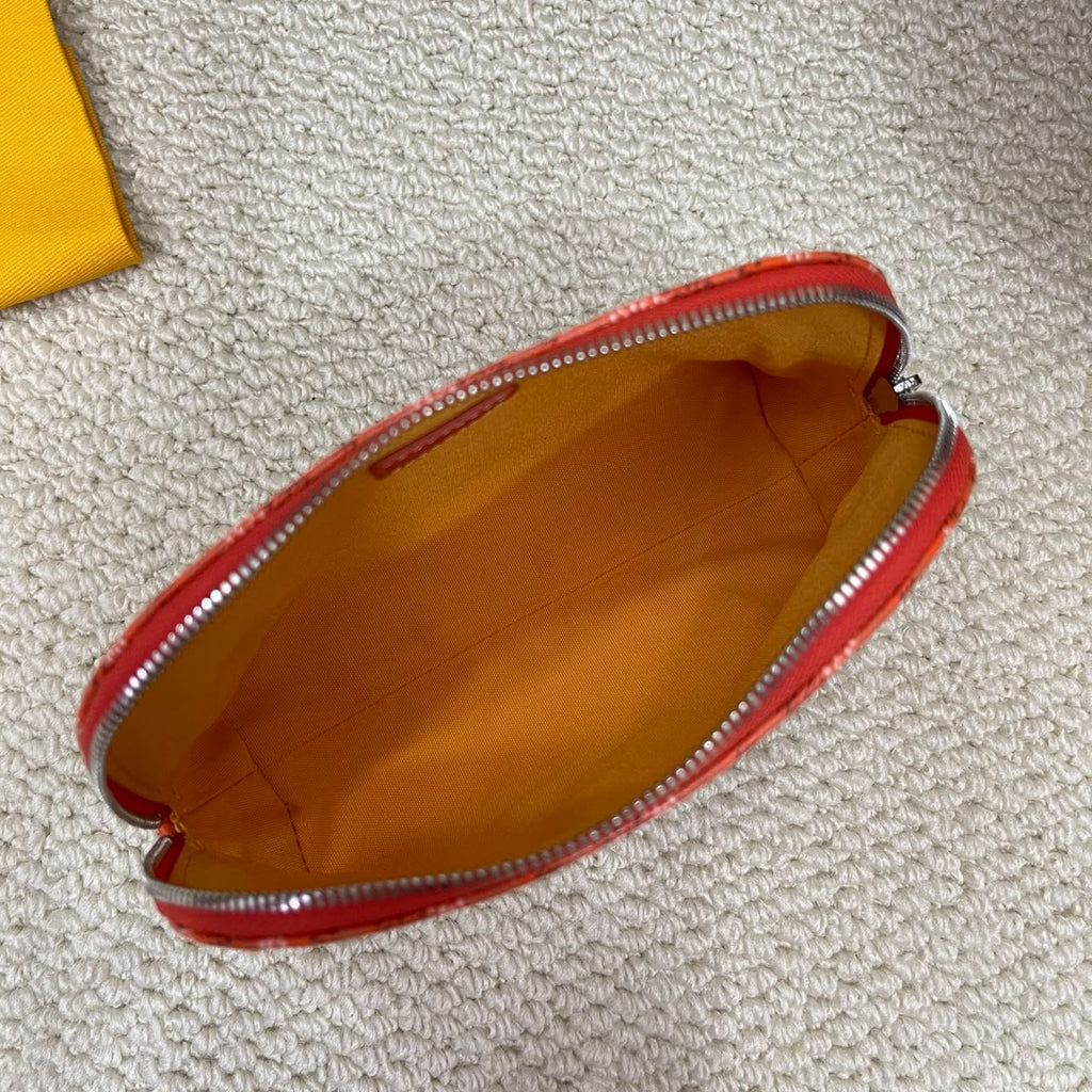 Orange Vendôme Cosmetic Pouch - 5