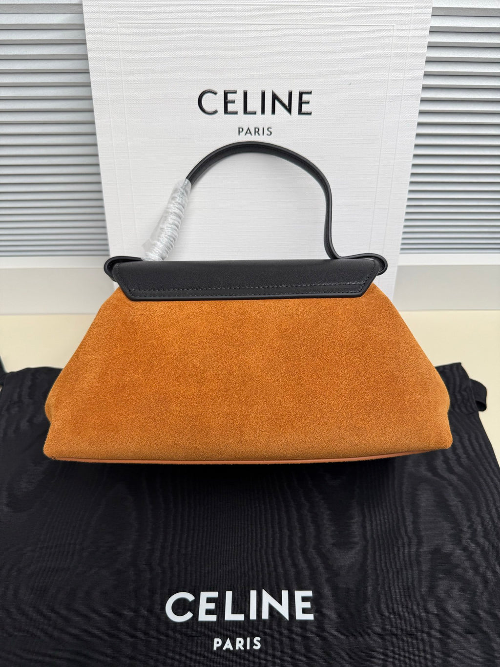 Camel & Black Small Flair In Suede And Leather - 2