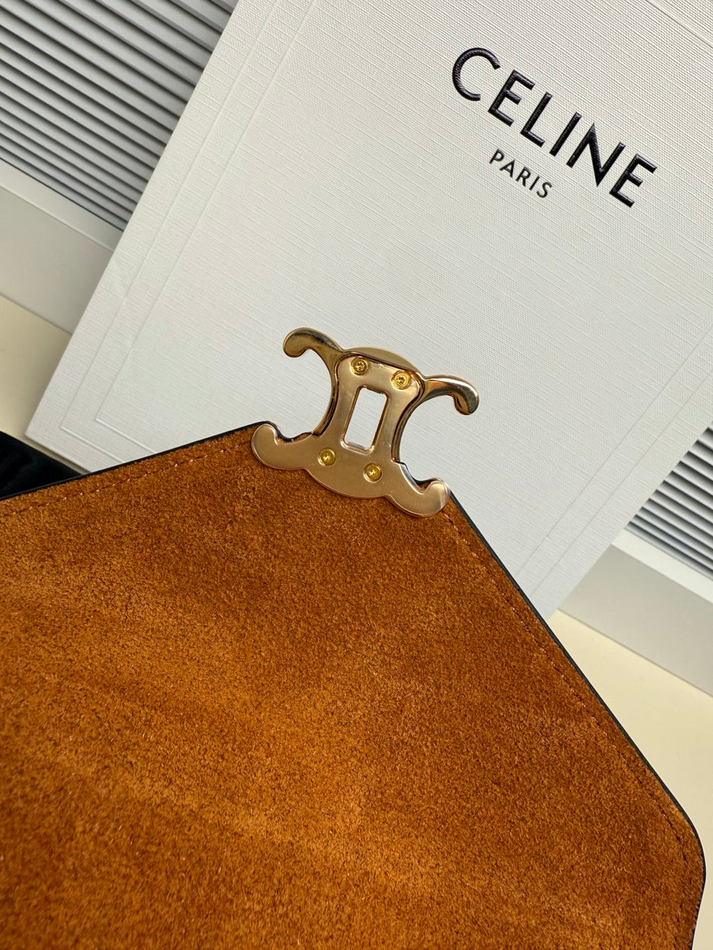 Camel & Black Small Flair In Suede And Leather - 8