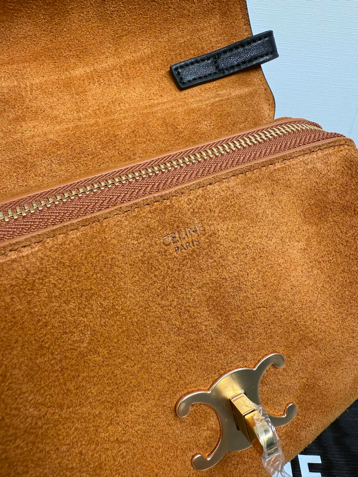 Camel & Black Small Flair In Suede And Leather - 10