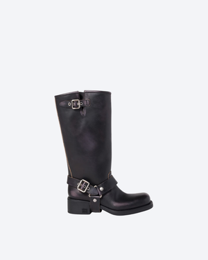 Black Leather Boots