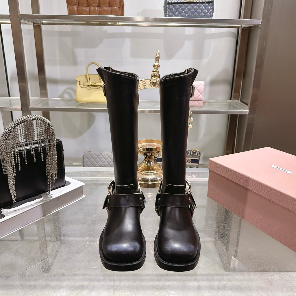 Black Leather Boots - 2