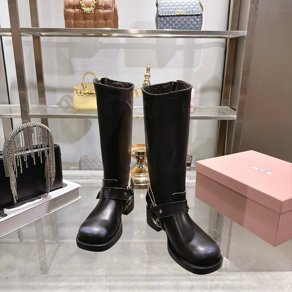 Black Leather Boots - 3