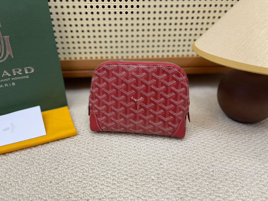Red Vendôme Cosmetic Pouch