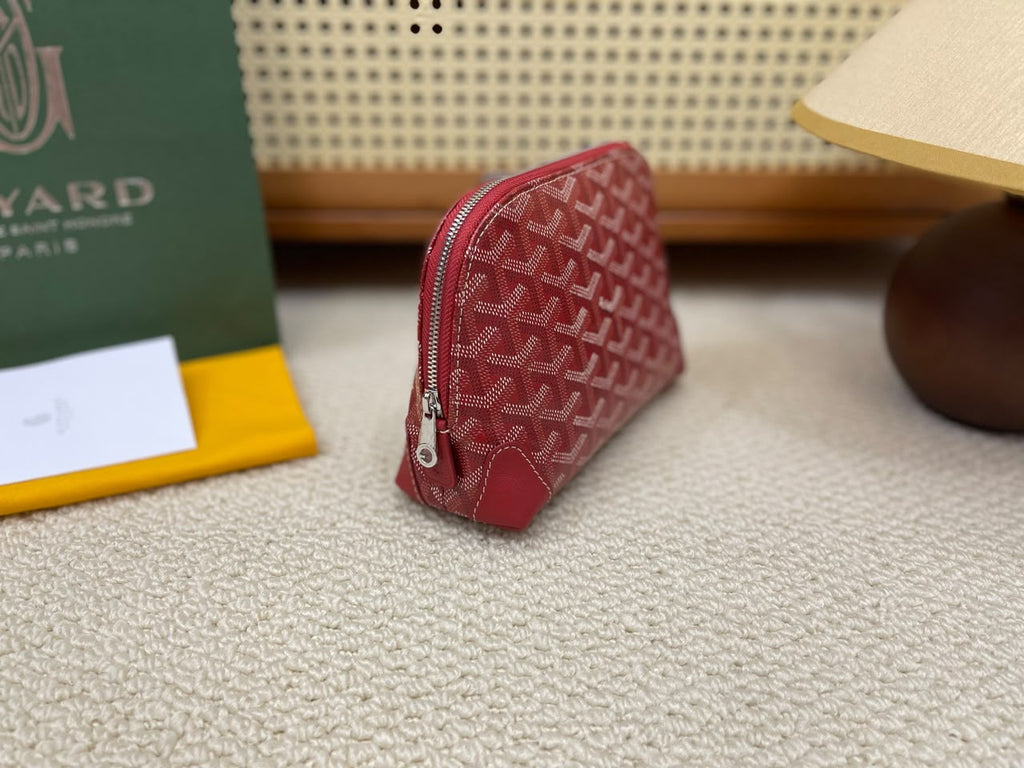 Red Vendôme Cosmetic Pouch