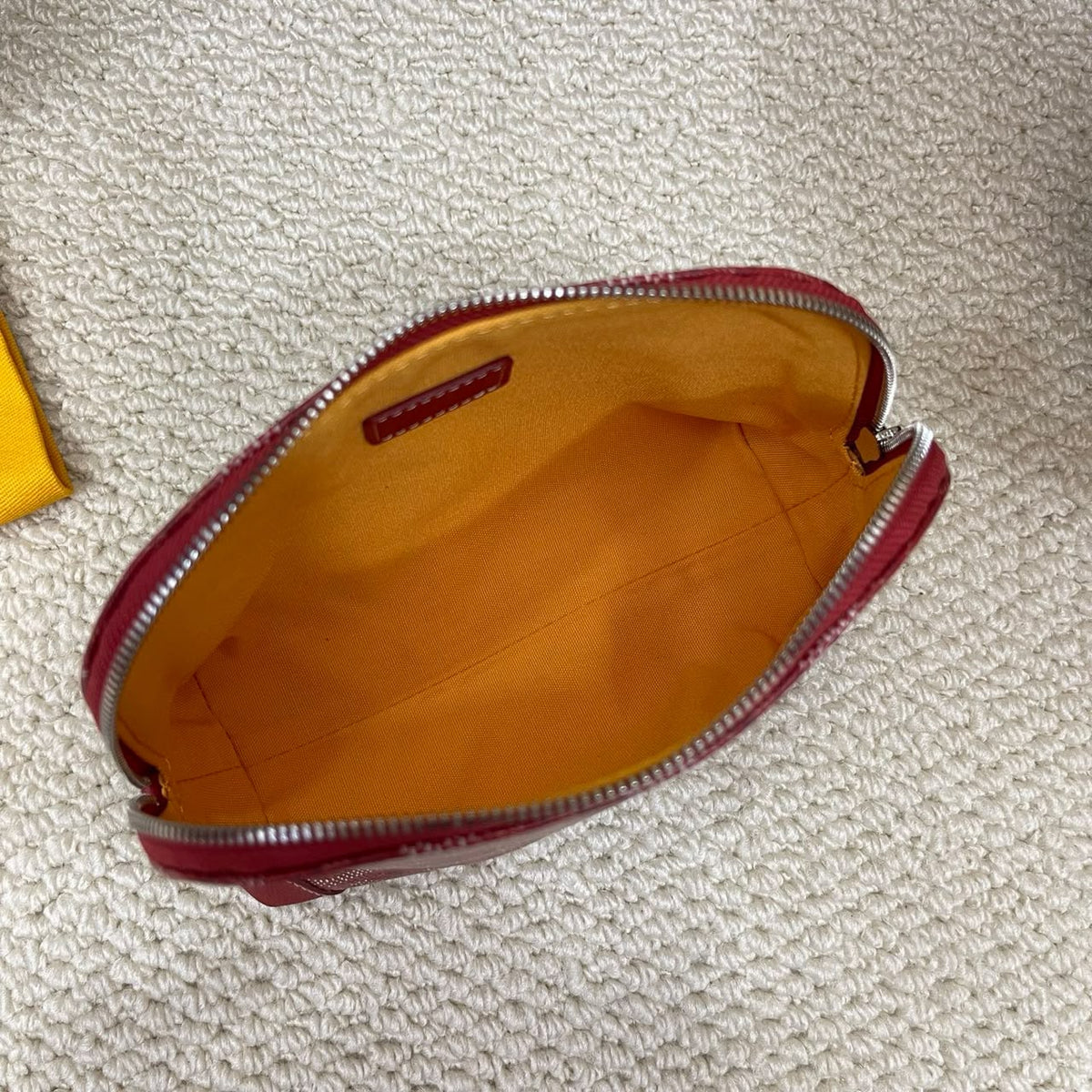 Red Vendôme Cosmetic Pouch