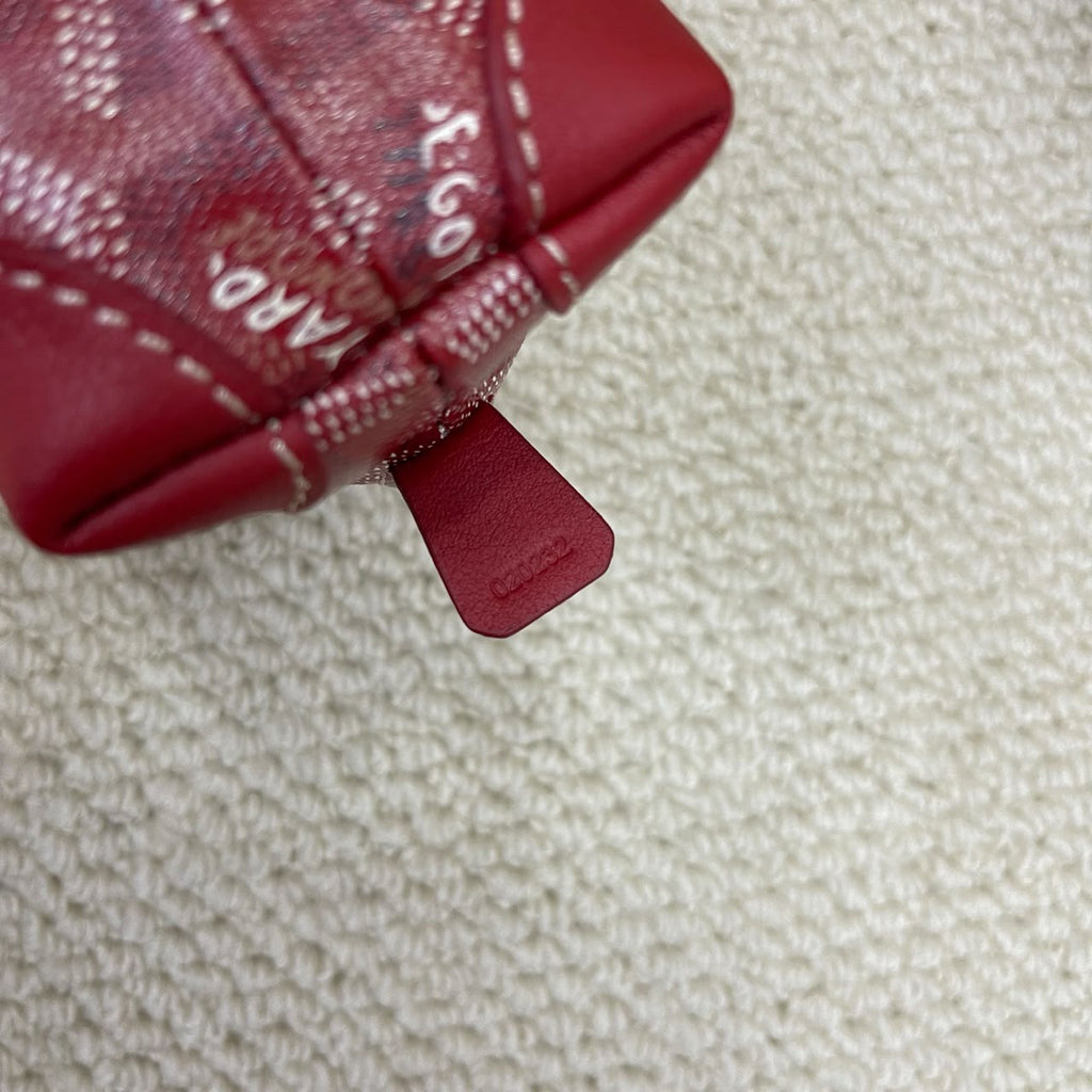 Red Vendôme Cosmetic Pouch