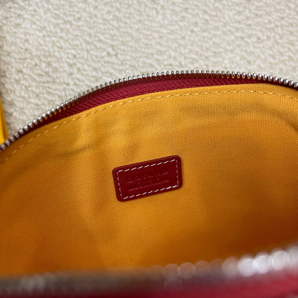 Red Vendôme Cosmetic Pouch