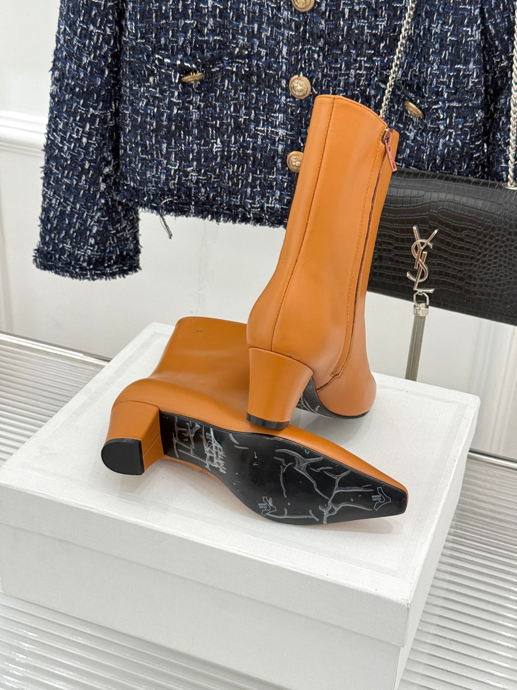 Sahara Stage Fitted Boot In Lambskin - 10