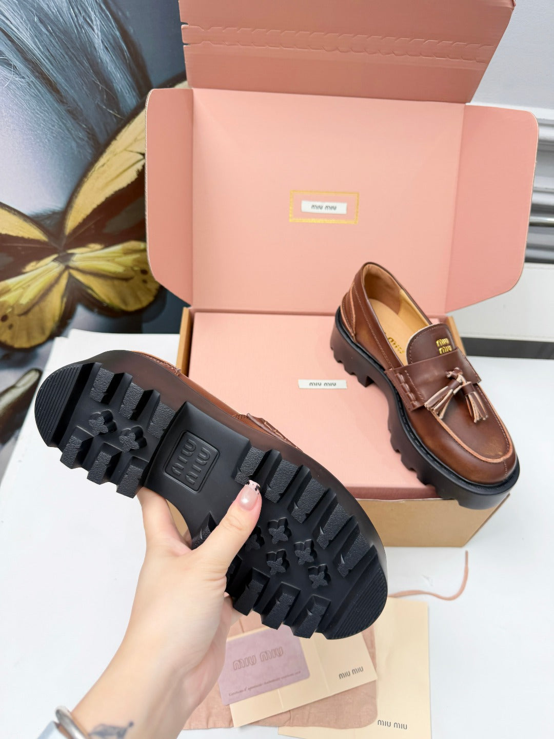 Sienna Deco' Leather Loafers - 10