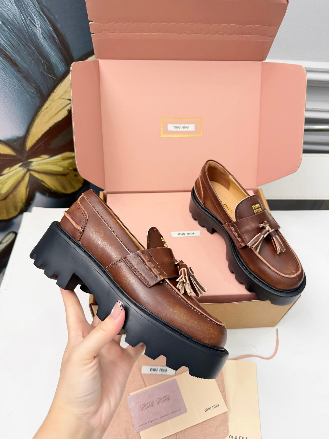 Sienna Deco' Leather Loafers - 8