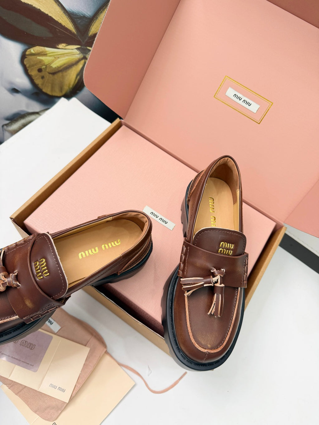 Sienna Deco' Leather Loafers - 9