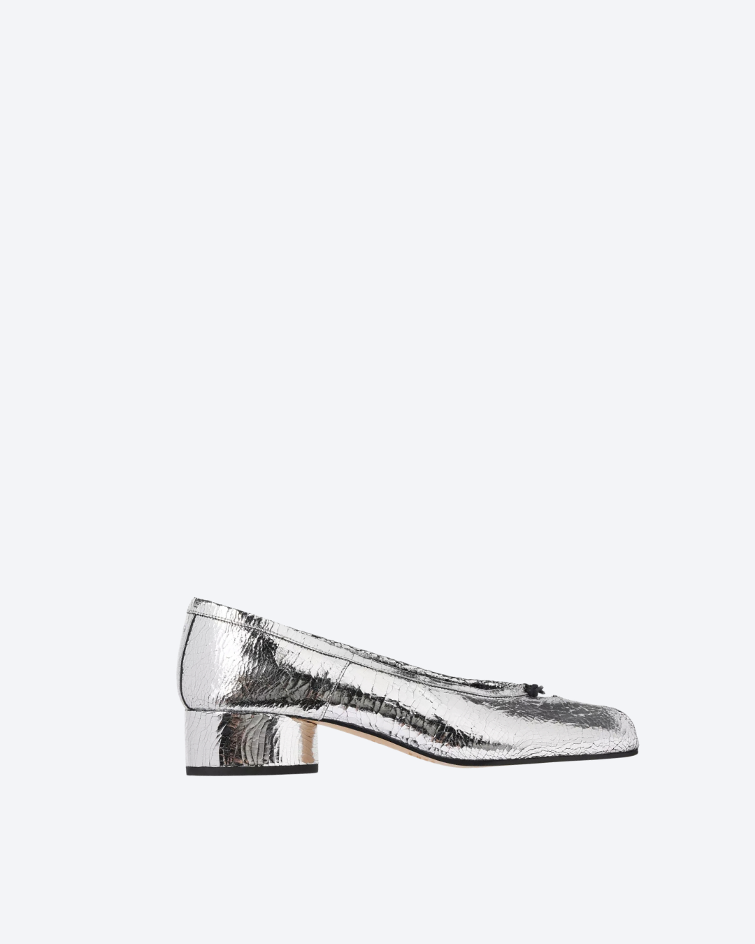 Silver Tabi Broken Mirror New Ballerinas