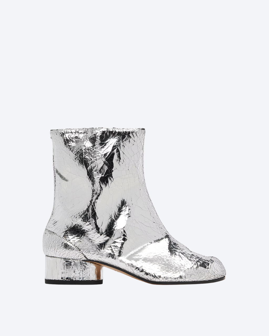 Silver Tabi Mirror Boots