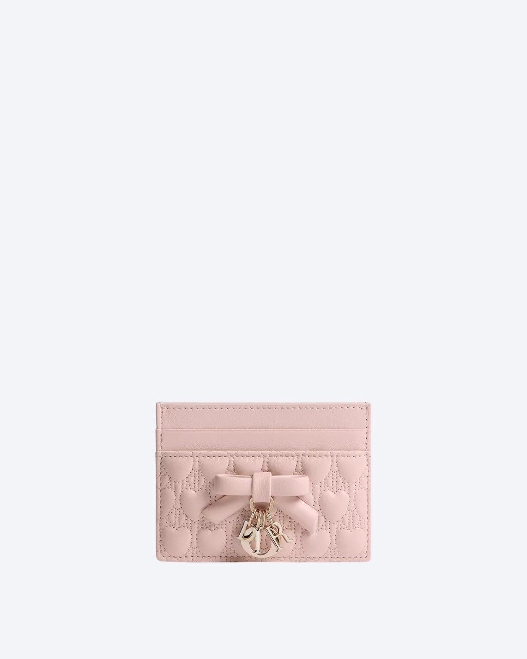 Soupir Pink Heart Quilted Freesia Card Holder - 1