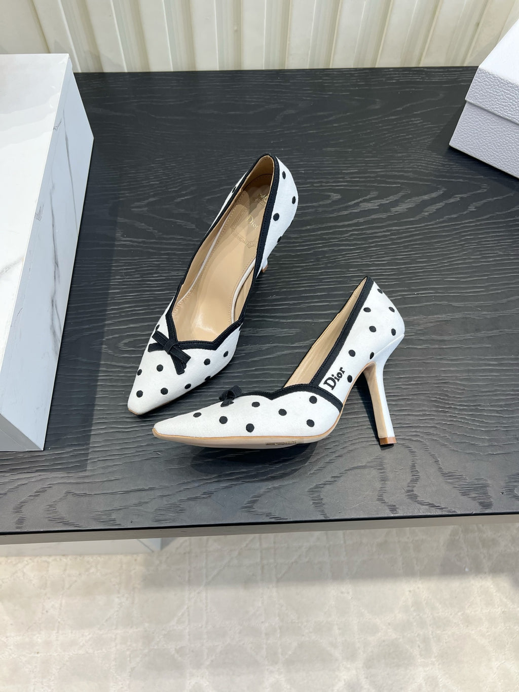 White Dior Romance Pump