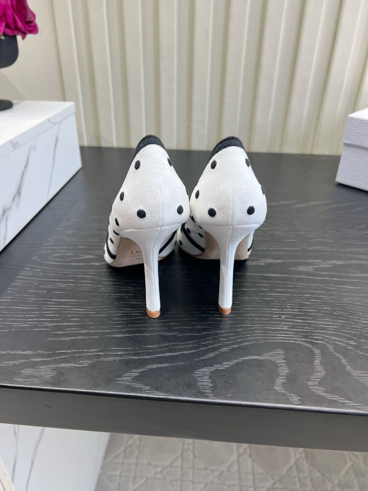 White Dior Romance Pump
