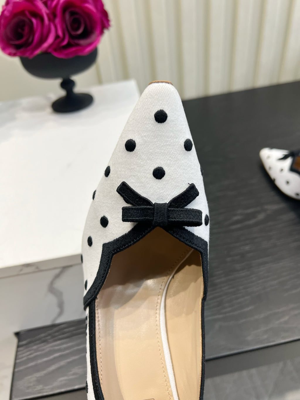 White Dior Romance Pump
