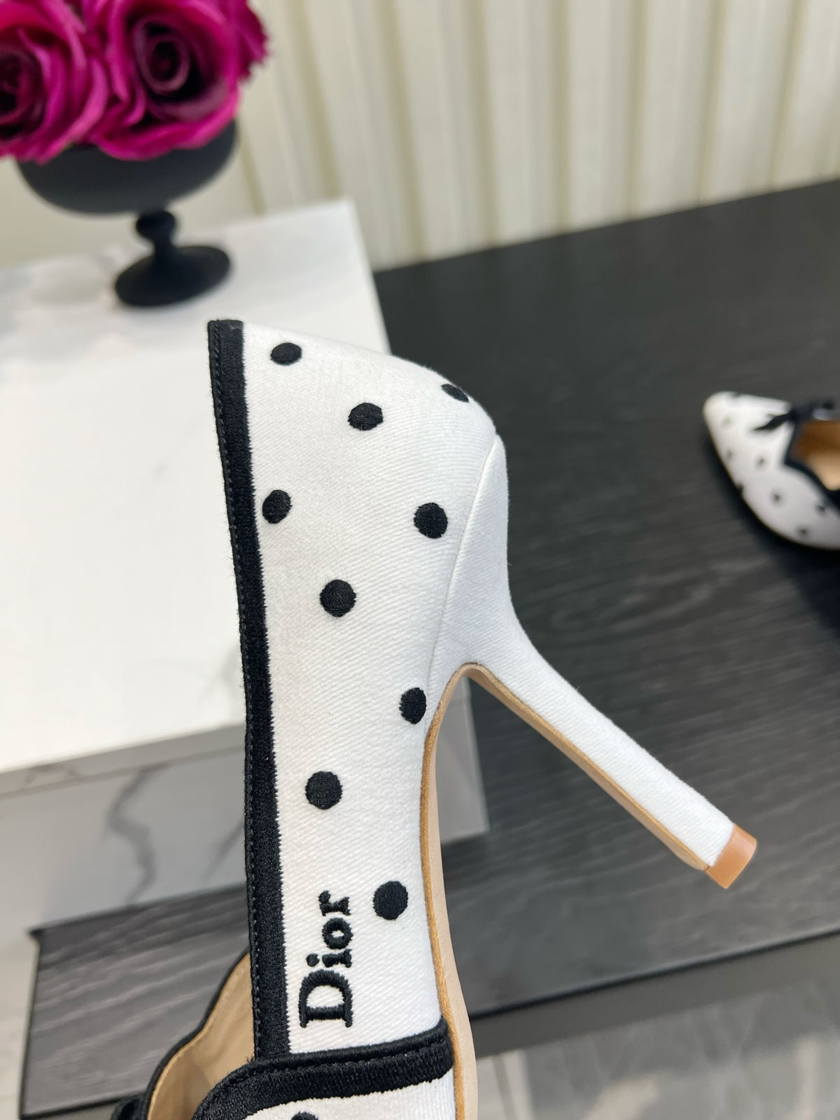 White Dior Romance Pump