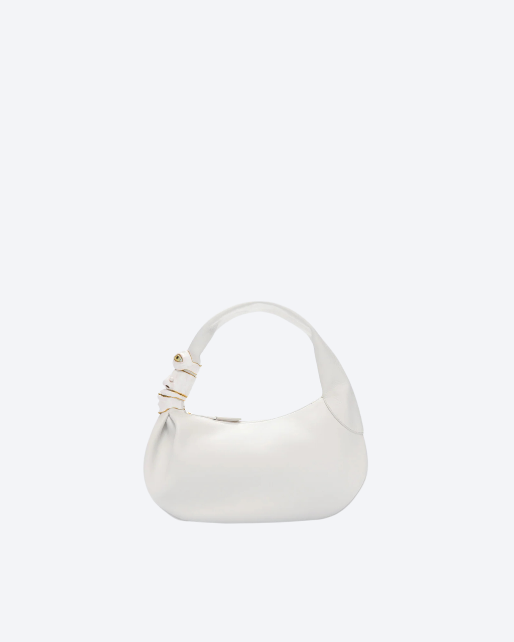 White Soufflé Baguette Bag - 1