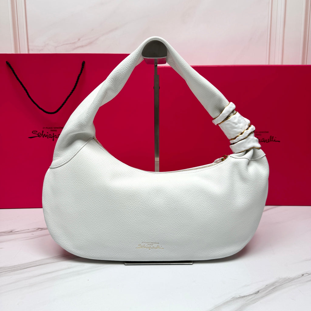 White Soufflé Baguette Bag - 4