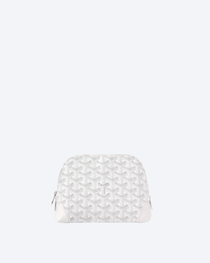 White Vendôme Cosmetic Pouch
